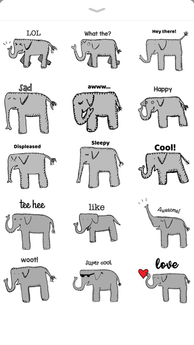 Happy Elephant Stickers Screenshot 4 - AppWisp.com Happy Elephant Stickers Screenshot 4 - AppWisp.com