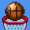 Introducing a popular free throw game in pixel art style