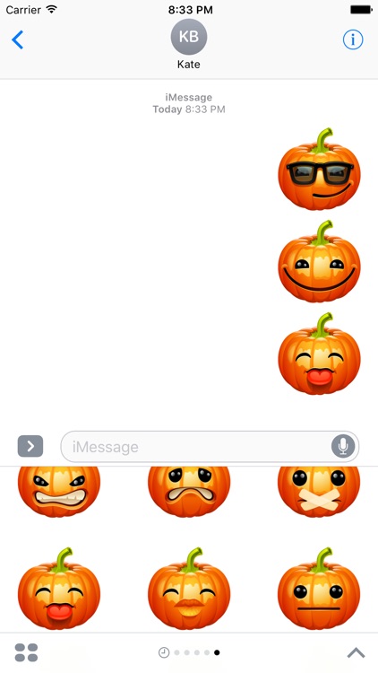 Halloween Pumpkin iOS Stickers