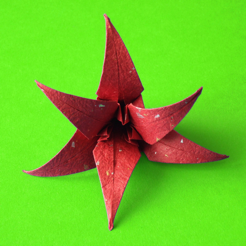 Origami blomster