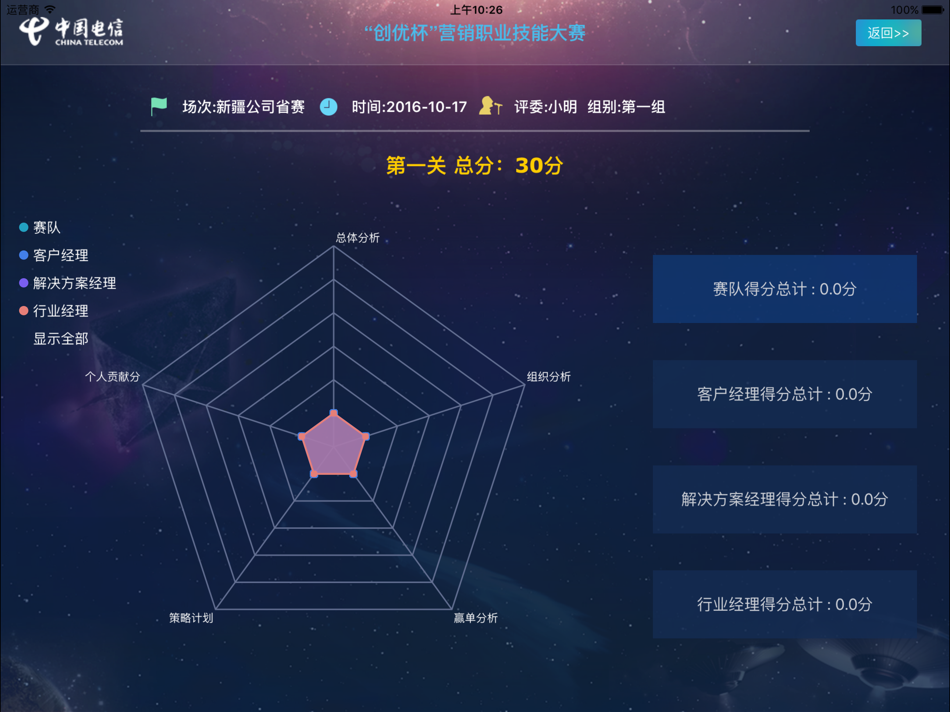 #4. 大赛评分系统 (iOS) 由: SellingLogic Beijing Network Technology Co.