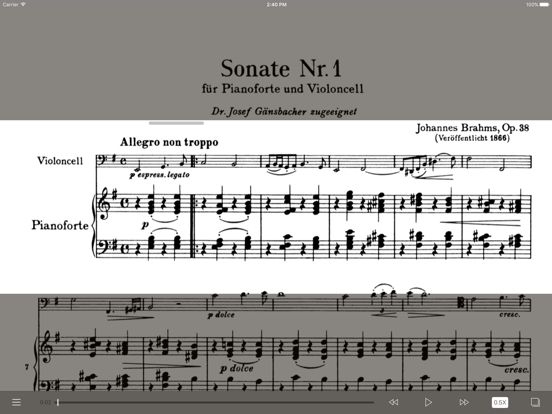 Screenshot #4 for Brahms Cello Sonatas