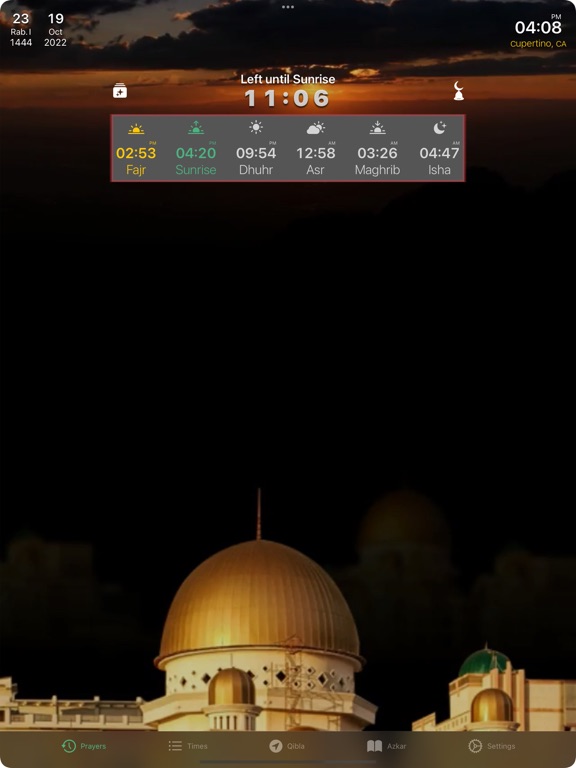 Screenshot #2 for ElaSalaty: Muslim Prayer Times