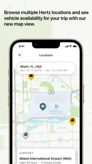 hertz rental car, ev, suv, van iphone screenshot 3