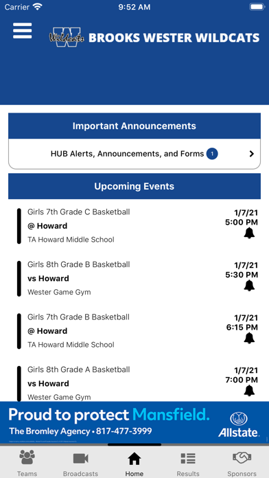 Mansfield ISD Athletics Screenshot