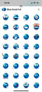 Blue Emoji screenshot #2 for iPhone