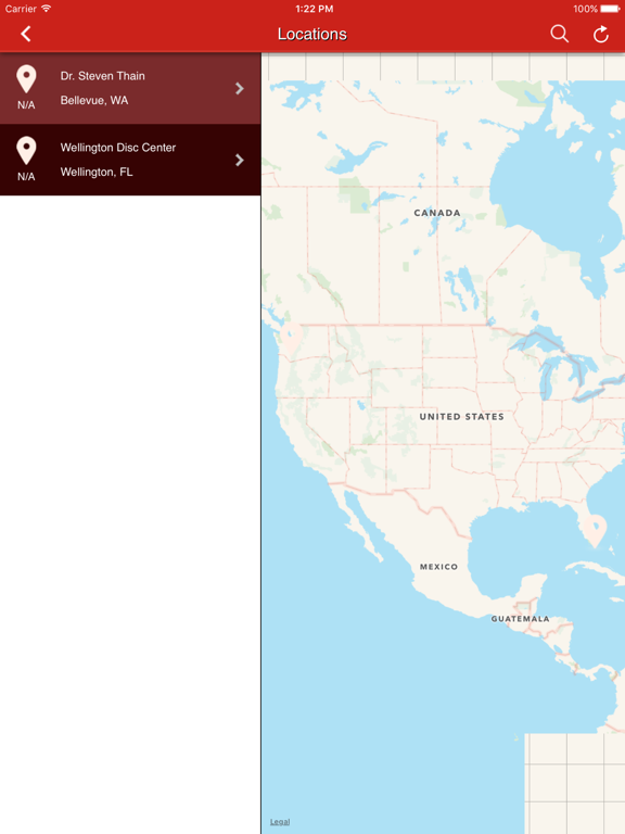 Disc Centers of America iPad screenshot 3 - Health & Fitness app