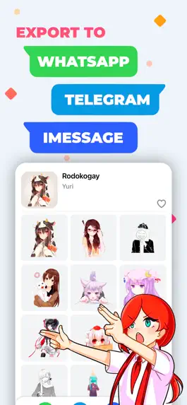 Game screenshot Anime Stickers & Sticker Maker apk