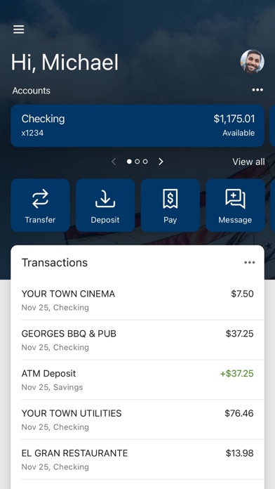 OneSouth Bank Mobile Screenshot
