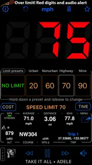 speedometer 55 gps speed & hud iphone screenshot 4
