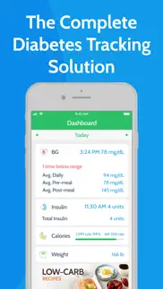 diabetes tracker by mynetdiary iphone screenshot 2