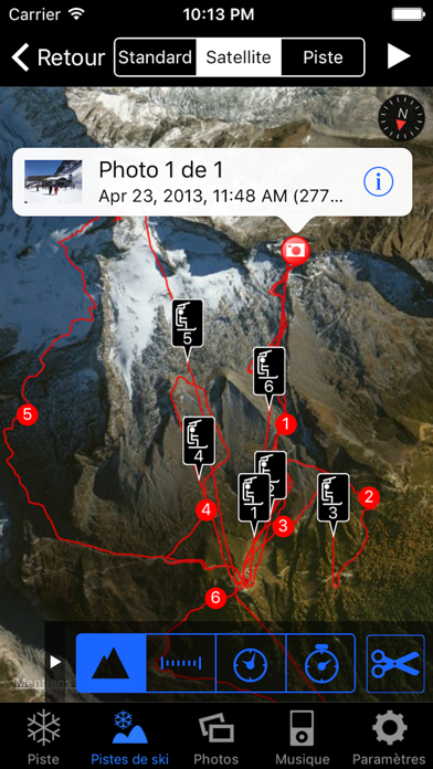 Screenshot #2 pour Ski Tracks