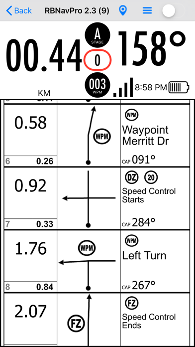 Rally Blitz Navigator Pro Screenshot