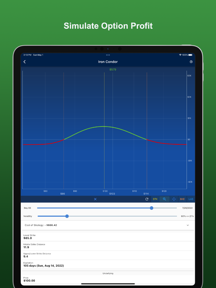 Optactic Option Strategy Tool