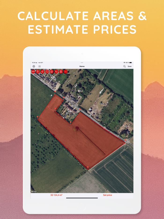 Map Area Calculator - Marea