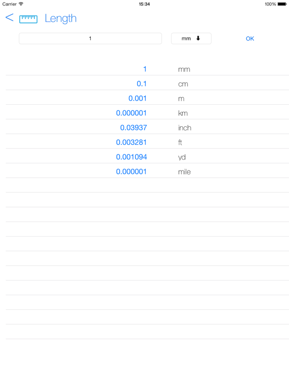 Unit Converter ( Calculator ) iPad screenshot 3 - Lifestyle app