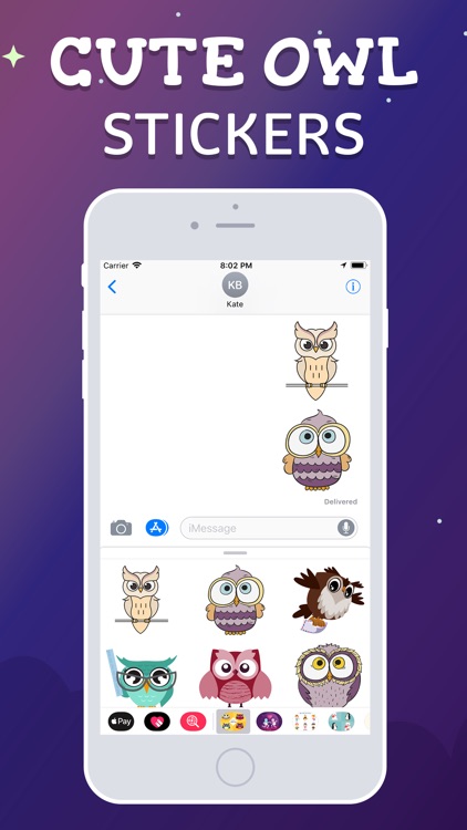Cute Owl Emojis screenshot-3