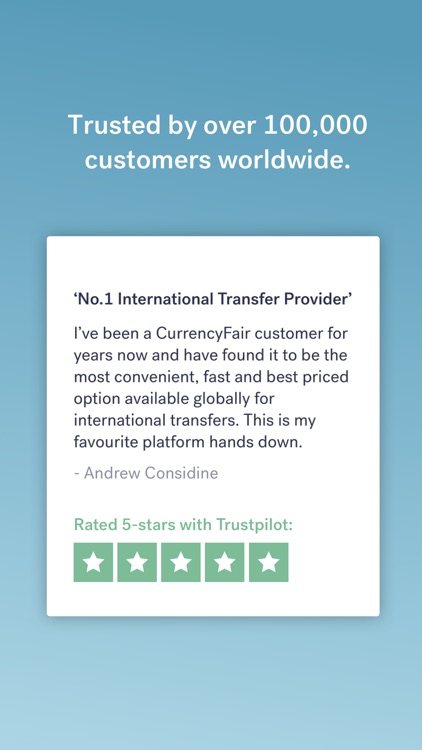 CurrencyFair Money Transfer screenshot-4