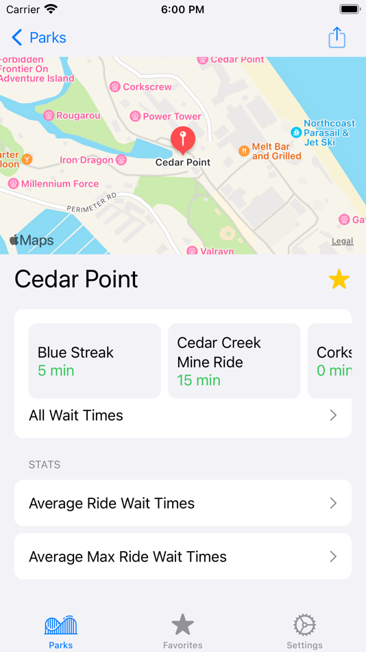 #5. Ride Wait Times: Know The Wait (iOS) 由: Logan Gill