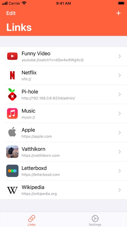 WidgetLink: URL Quick Launch