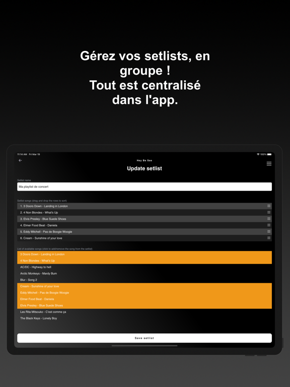 Screenshot #6 pour Setlist Live