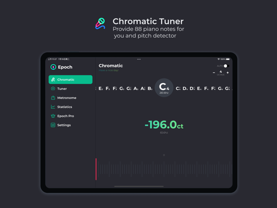 Screenshot #4 pour Epoch - Guitar Tuner