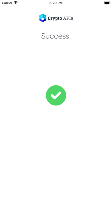 Crypto APIs Approver Screenshot