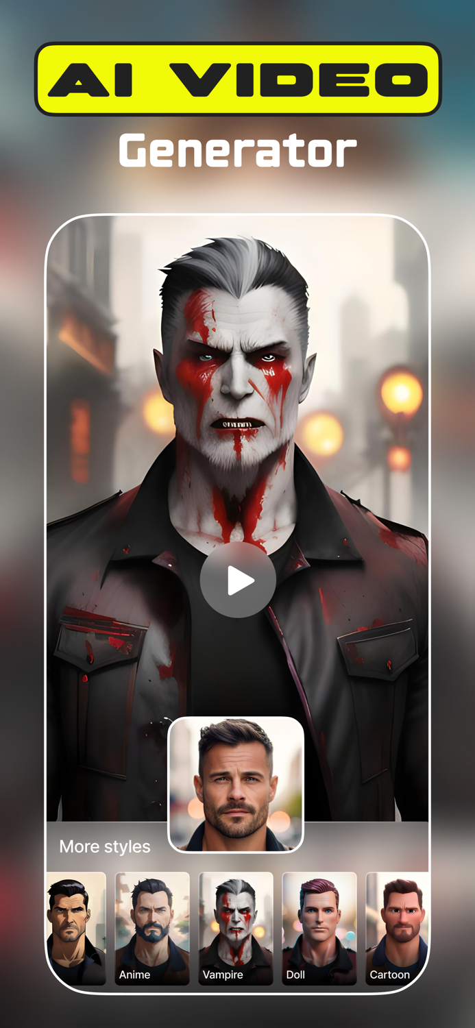 Restyle Cartoon pic. AI Photo