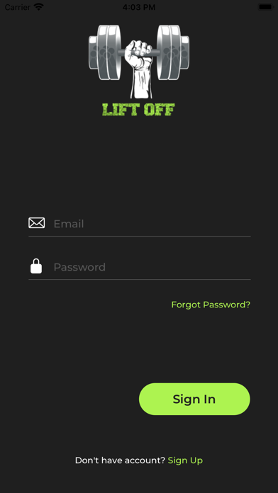 LIFT OFF - Health & Wellness Screenshot