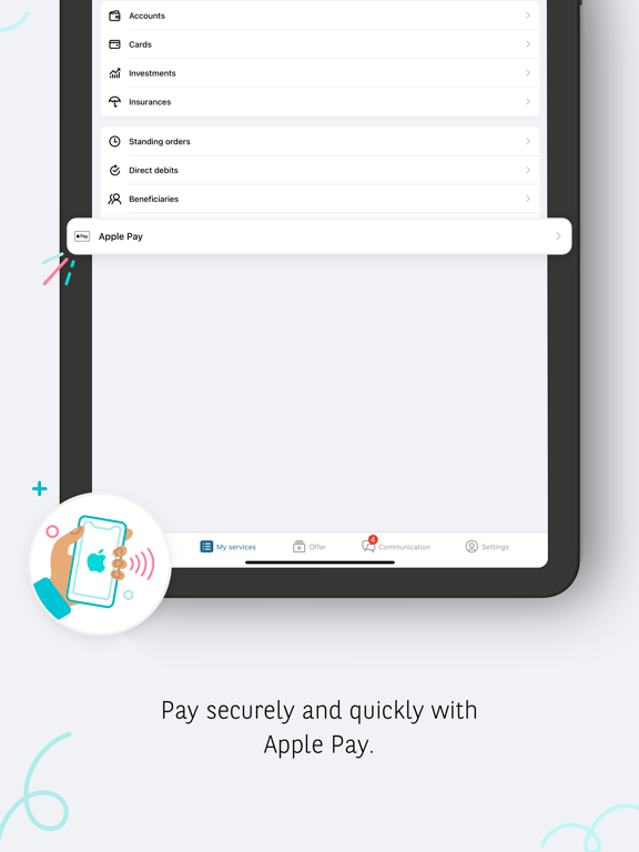 Hello bank! Belgium iPad screenshot 4 - Finance app