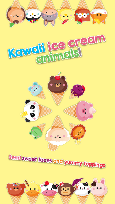 Screenshot #1 pour Kawaii Ice Cream Animals