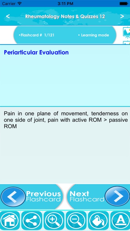 Rheumatology Exam Review App