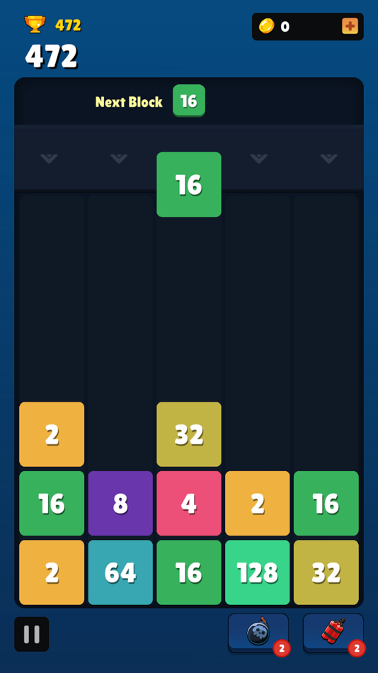 #1. Drop Number: Merge Puzzle (iOS) By: Serhii Hryn