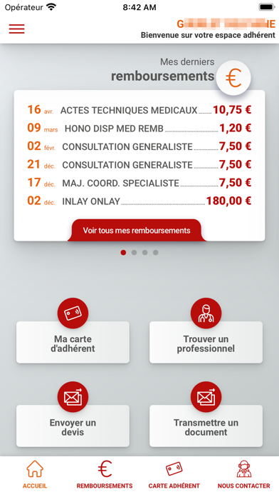 France Mutuelle Screenshot