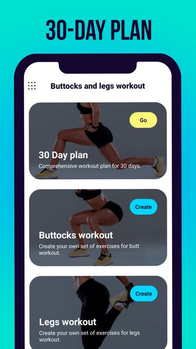 Screenshot #2 pour Fesses et exercices de jambes