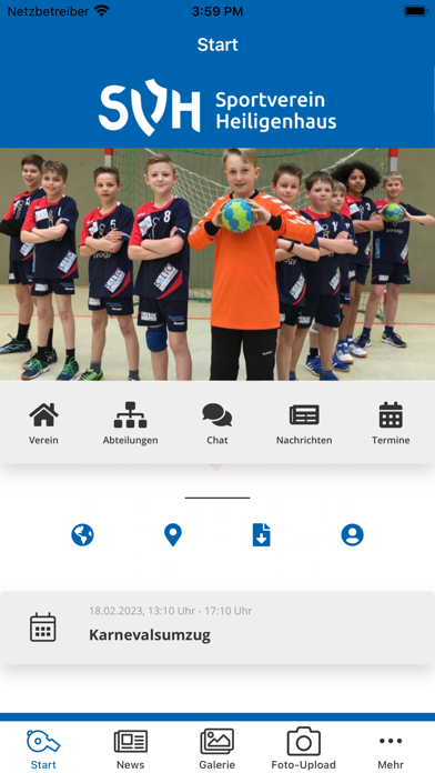 Sportverein Heiligenhaus e.V. Screenshot