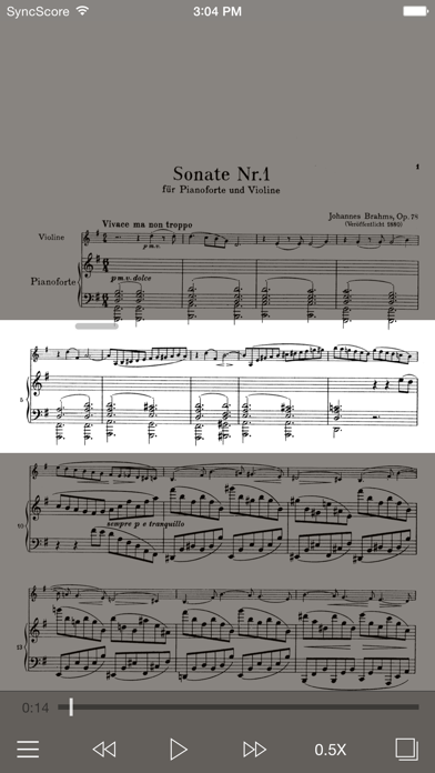 Brahms Violin Sonatas Screenshot