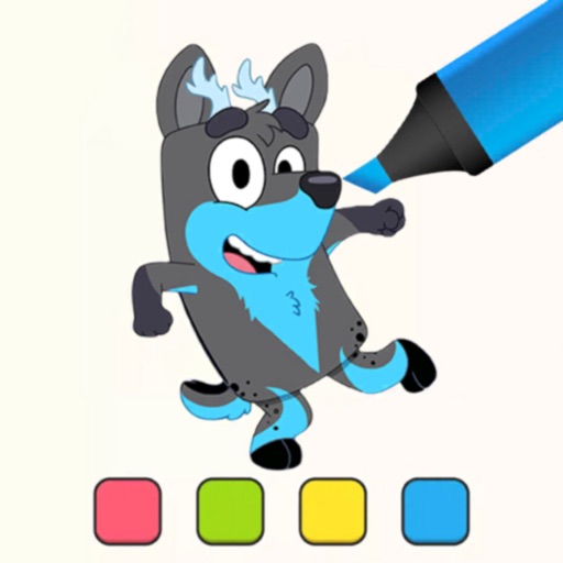 Blue Bingo Coloring ASMR iOS App