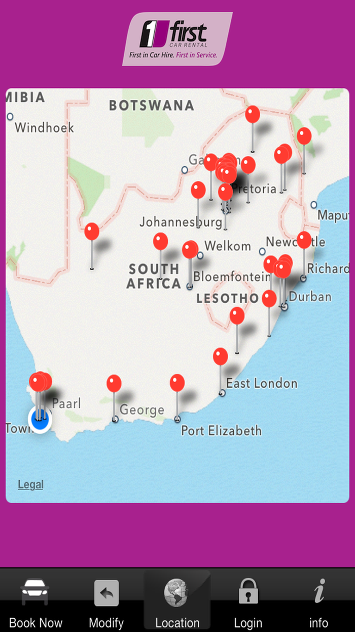 First Car Rental Booking App