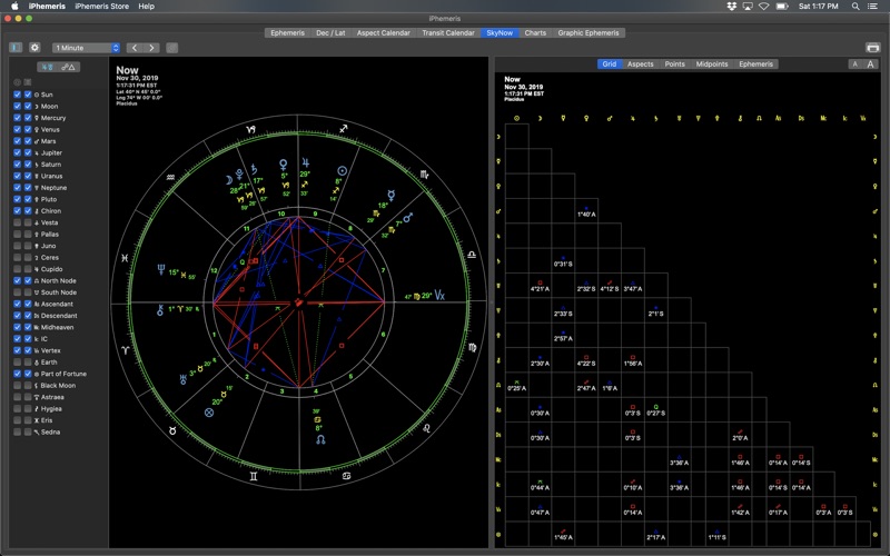 iPhemeris Astrology Screenshot