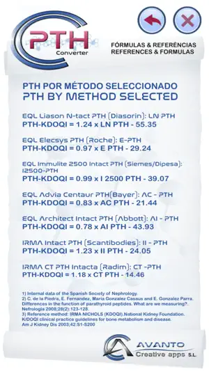 PTH Calculator screenshot 2