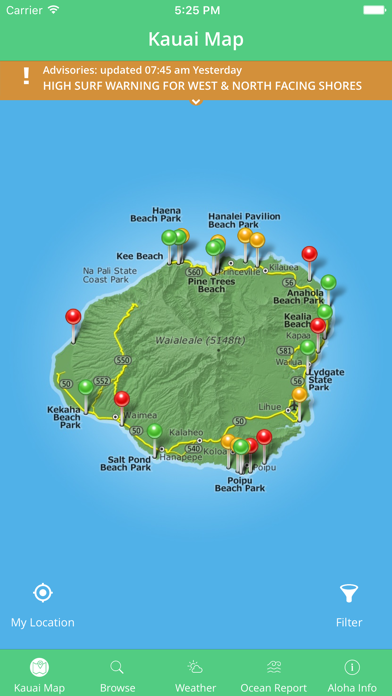 Kauai Beach Guide Screenshot