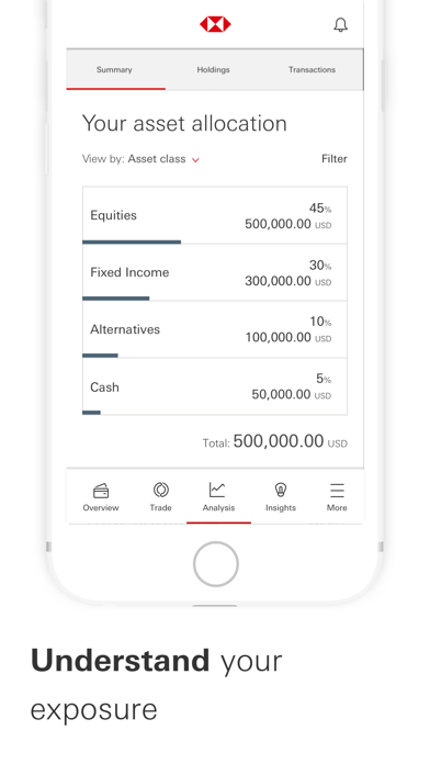 HSBC Private Banking Singapore Screenshot