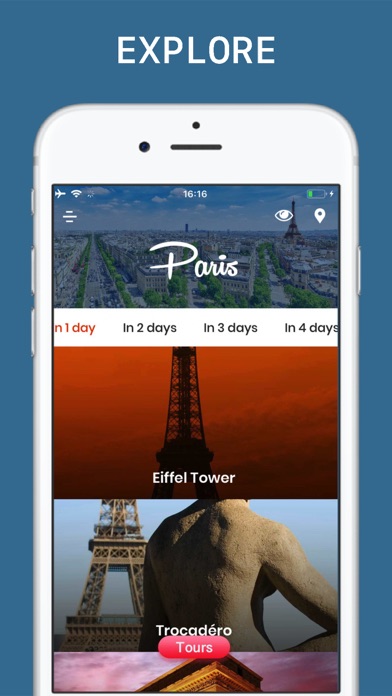 Paris Travel Guide Offline Screenshot