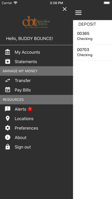 CBT Mobile Bank Screenshot