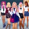 New college girl dress up game: new girls, different locations, trendiest clothes collections