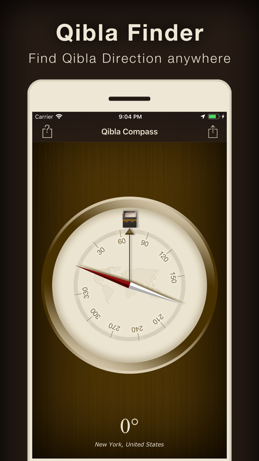 Qibla Compass (Kaaba Locator) - 3.4 - (iOS)