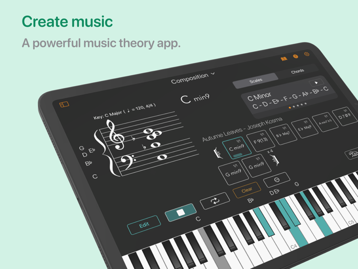 Chordio compose and learn music