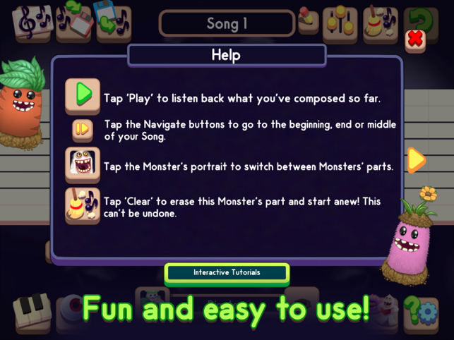 Captură de ecran a compozitorului My Singing Monsters