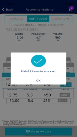 Natrelle® MatchMaker screenshot 8